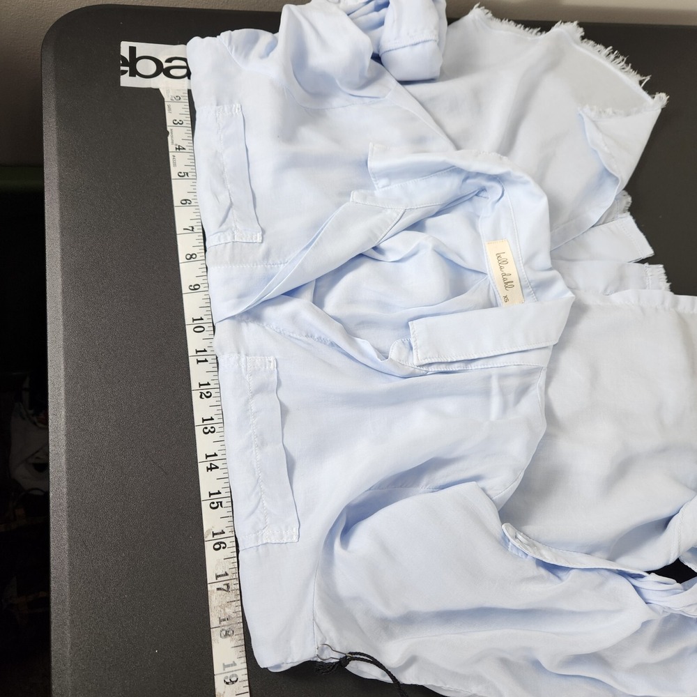 Bella Dahl NWT Womens Light Blue Split Back Button Down Shirt XS Beach‎ Coastal - Picture 11 of 13